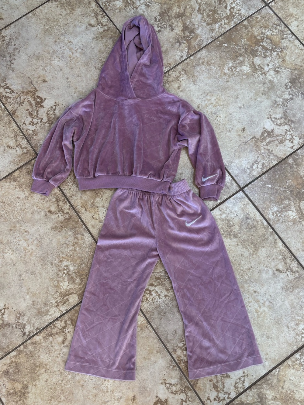 Toddler Girl Nike Velour Set